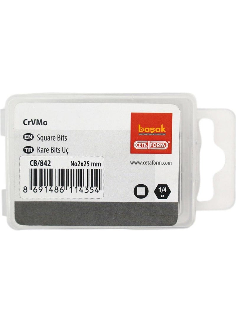 Ceta Form Square Nose Bits No 2 x 25 mm CB/842 (1 Piece)  - Image 4