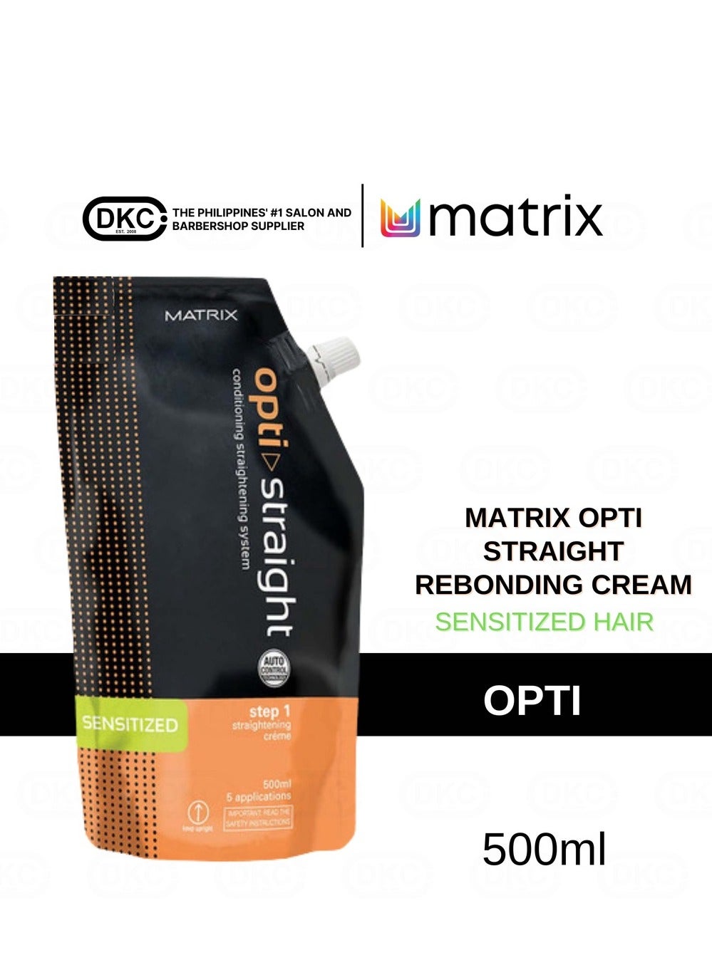 Opti Straight Sensitized Hair Straightener - 500 mL