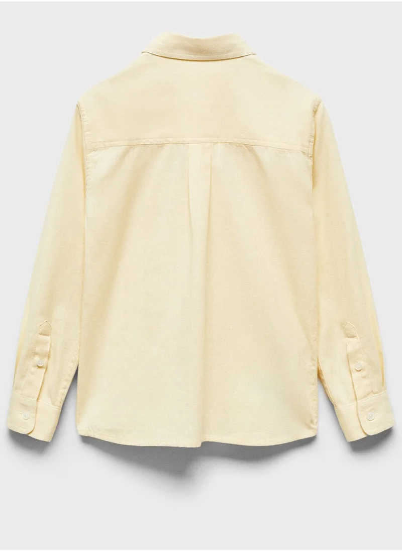 MANGO Kids Essential Slim Fit Shirt