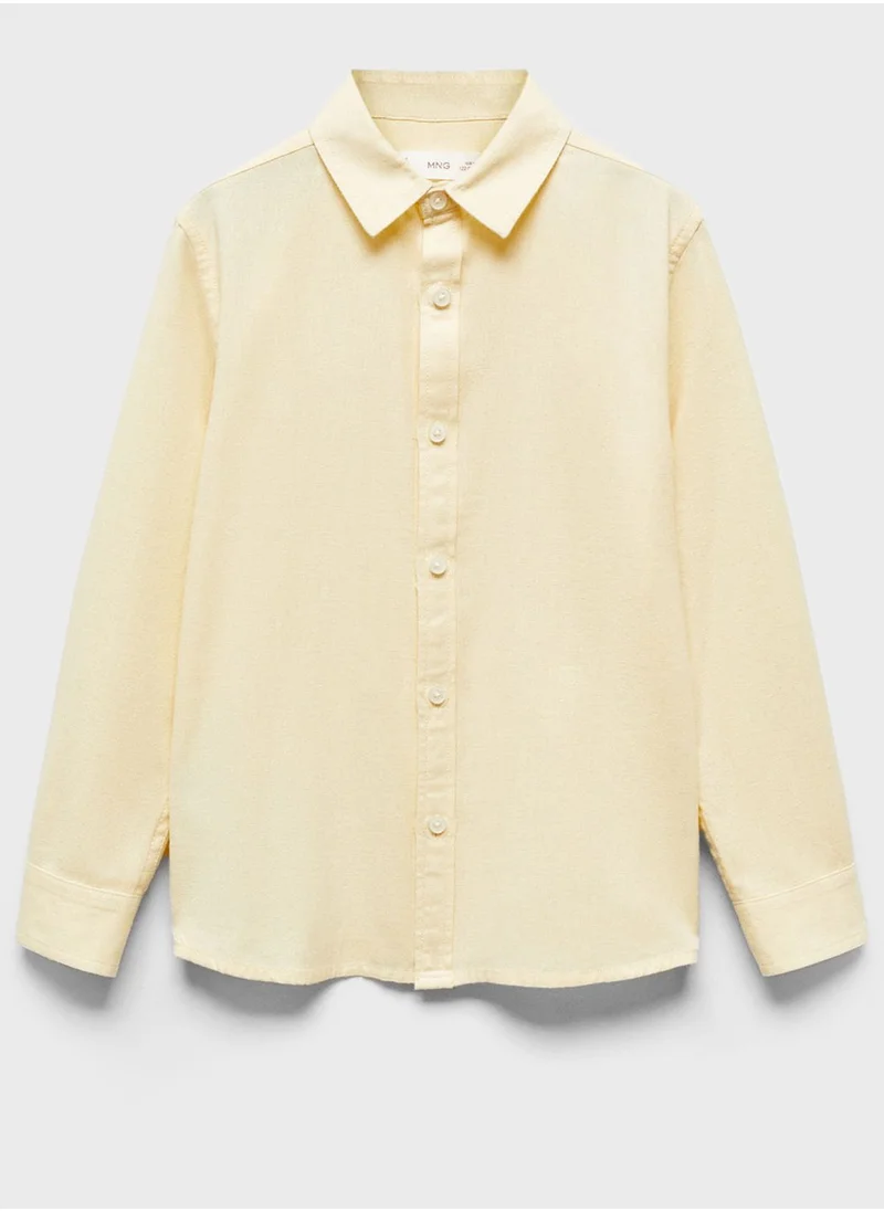 MANGO Kids Essential Slim Fit Shirt
