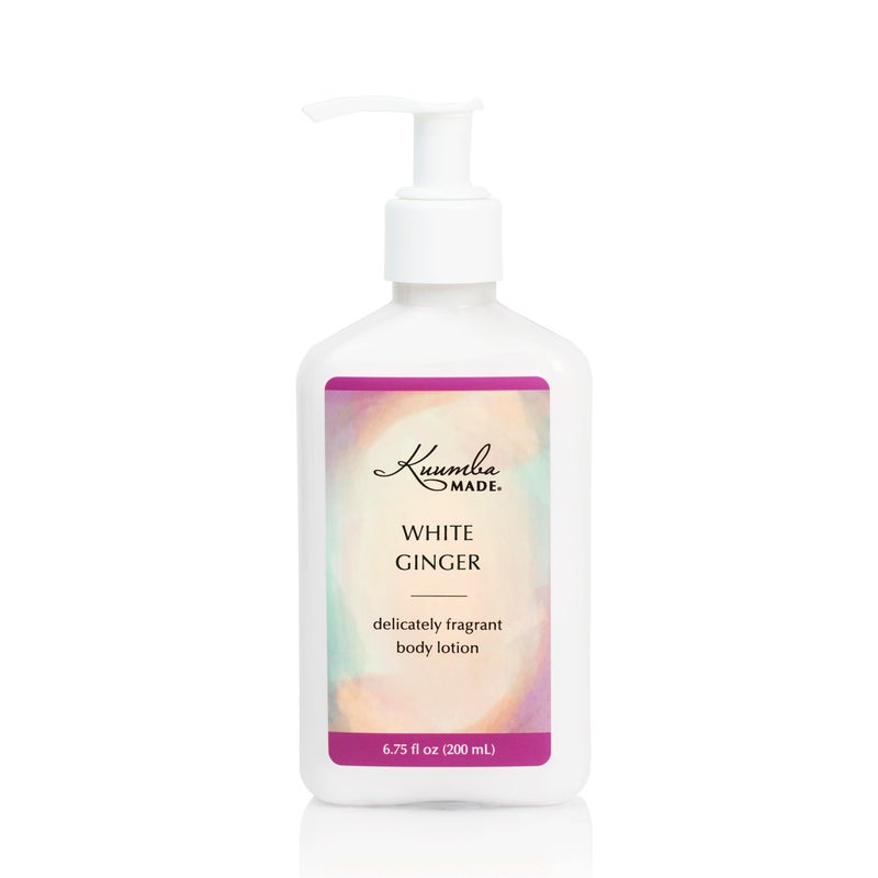 Kuumba Made White Ginger Body Lotion, Hydrating Daily Moisturizer with Shea Butter & Botanical Oils, Vegan, 6.75 Oz