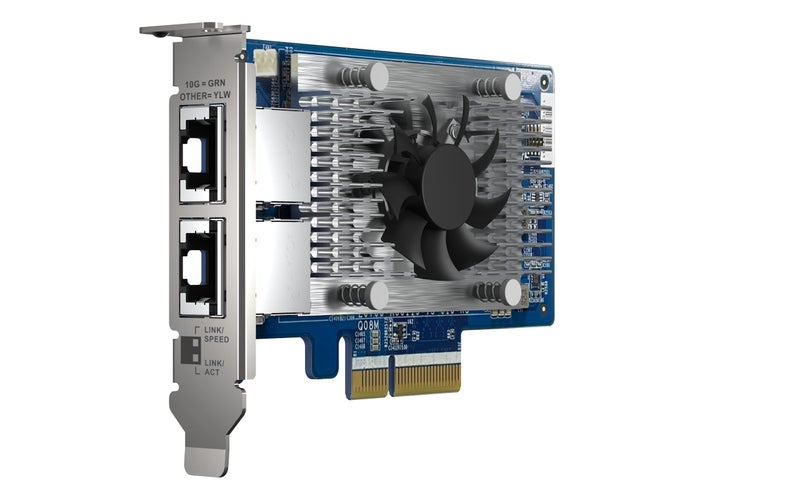 QNAP QXG-10G2T-X710 Two Port 10GbE Network Card with SR-IOV and iSCSI, Block-Based and Supports Multiple Virtual Disk Modes - Image 2