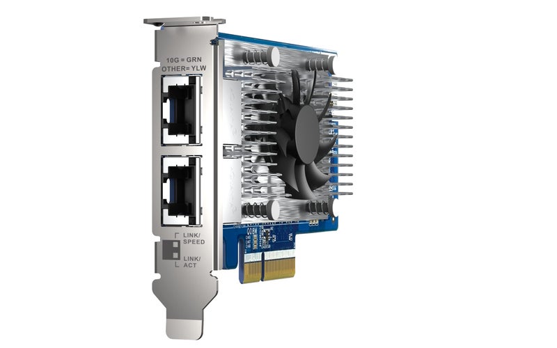 QNAP QXG-10G2T-X710 Two Port 10GbE Network Card with SR-IOV and iSCSI, Block-Based and Supports Multiple Virtual Disk Modes - Image 3