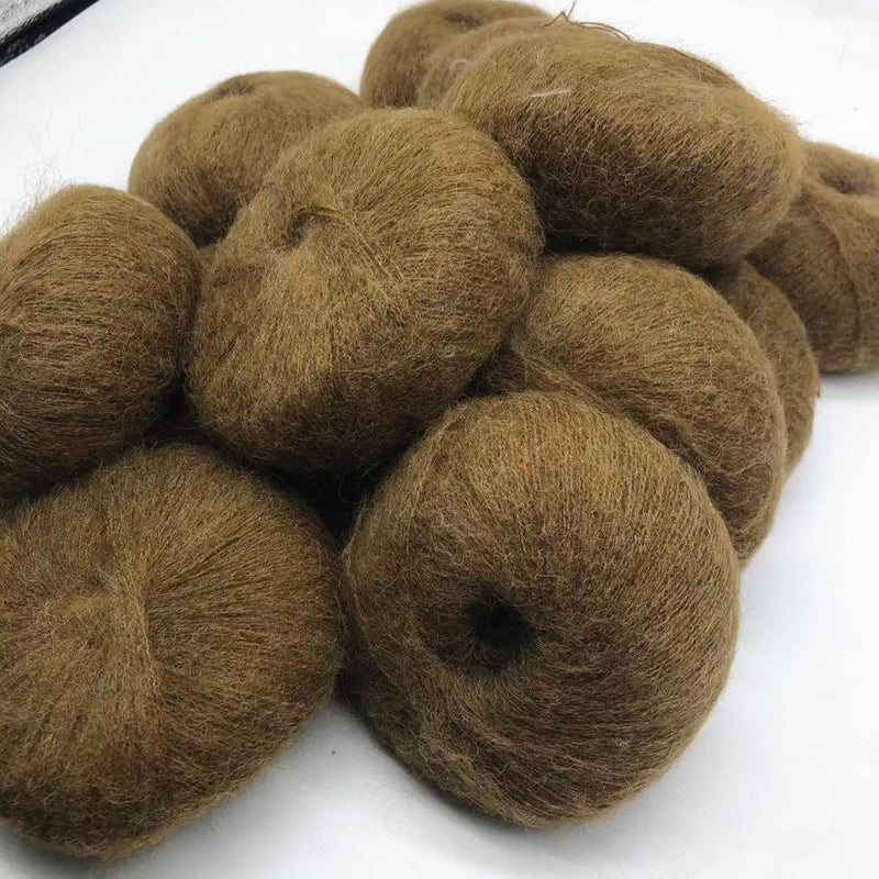 Yarn,Yarn for Crocheting, 12pcs/Lot Wool Yarn for Hand Knitting Crocheting Alpaca Yarn to Knit Wool Crocheted Nylon Yarn DIY Thread Needlework(Sapele) - Image 4