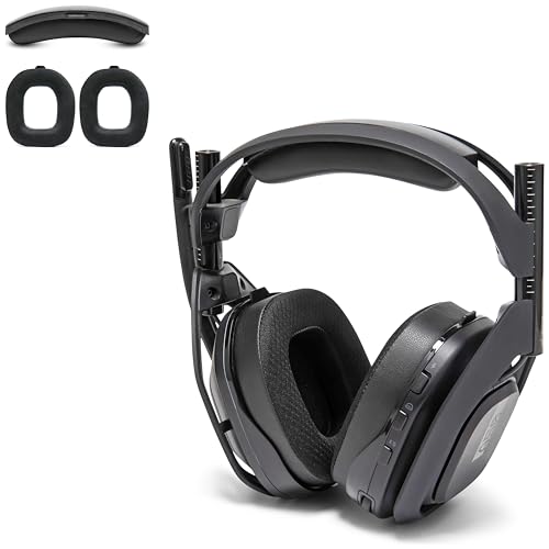 WC مجموعة تعديل WC A50 - وسائد أذن جل تبريد + استبدال رأس ل Astro A50 الجيل 4، الجيل 5 و A50X من Wicked Cushions | راحة محسّنة، تبريد ومتانة | أسود - Image 1