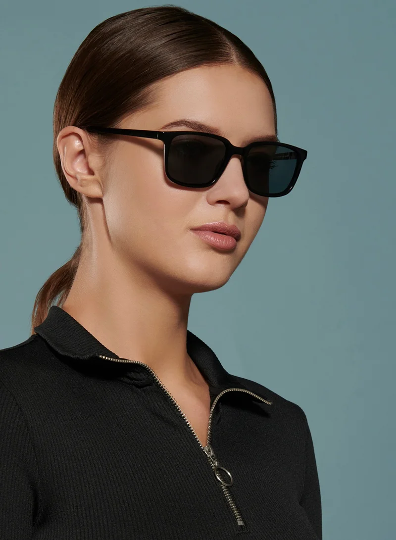 Vincent Chase  Vincent Chase By Lenskart | Black Grey Gradient Full Wayfarer Pilot Branded Latest and Stylish Sunglasses | 100% UV Protected | Men & Women | Medium | VC S11740  | Best Price UAE