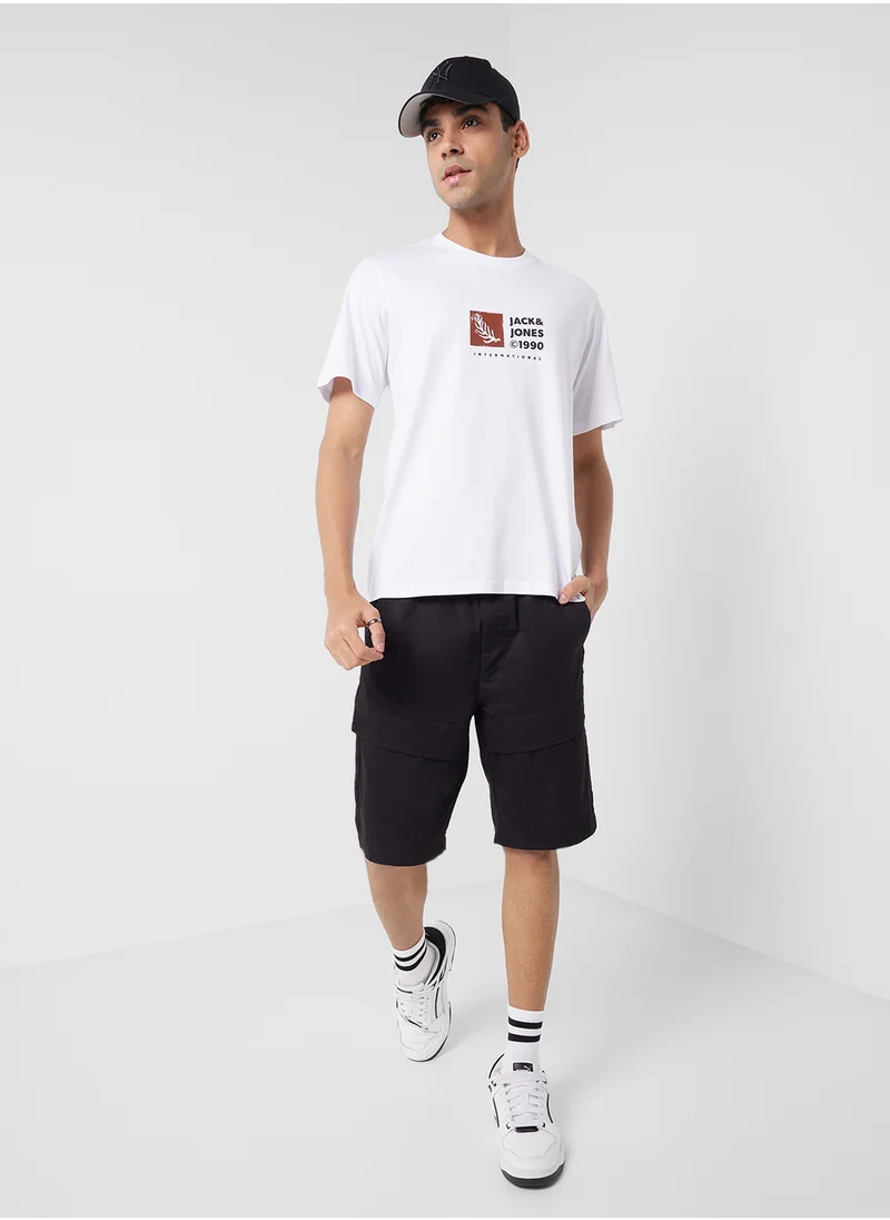 جاك اند جونز Graphic Crew Neck T-Shirt