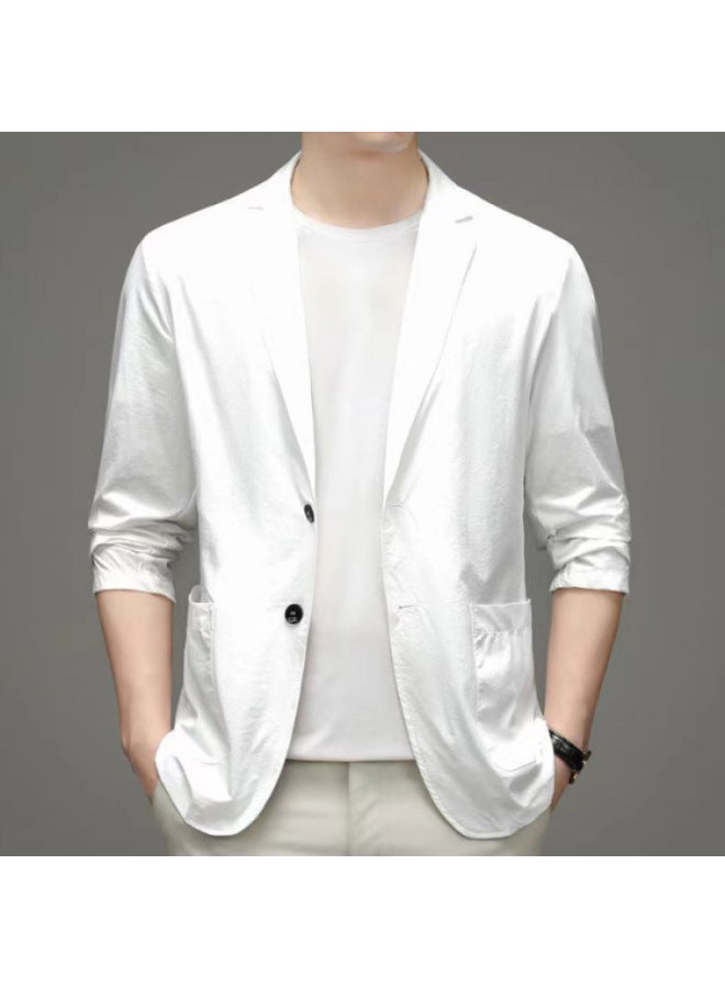 Spring And Summer New Plus Size Sunscreen Light Mature High-end Men's Casual Small Suit Lightweight Business Suit Jacket