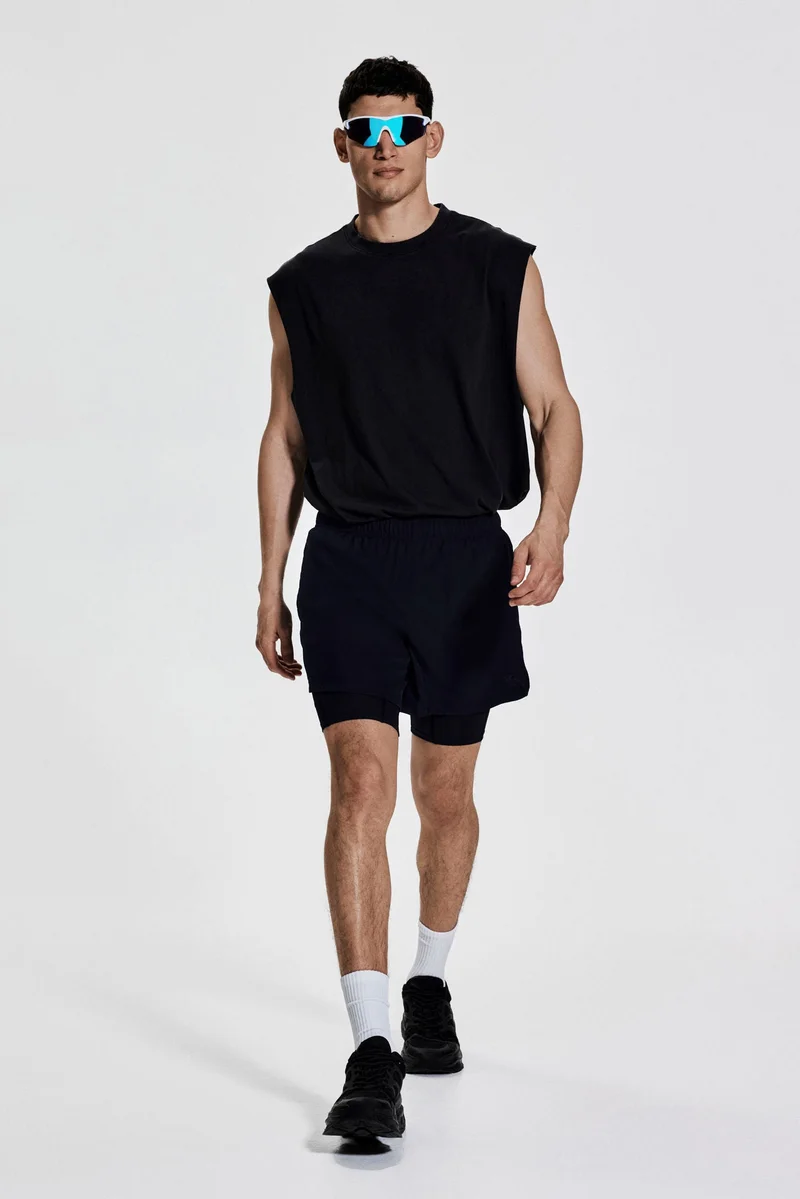 H&M Double-layered sports shorts in DryMove™