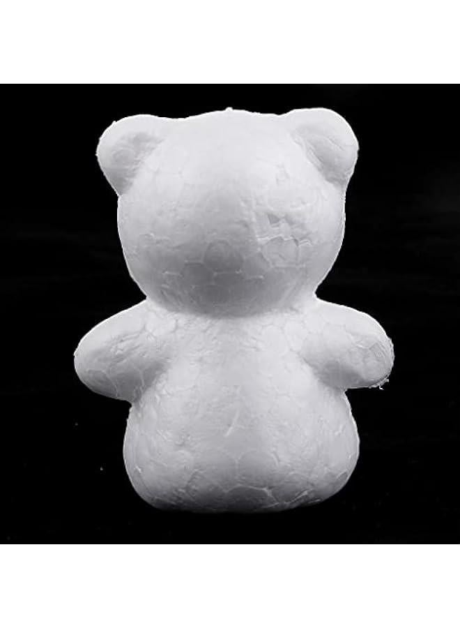 20Pcs Craft Foam - Animal Bear Shaped Foam for Craft,  Tree, Table Centerpiece, White Polystyrene Foam - Image 2