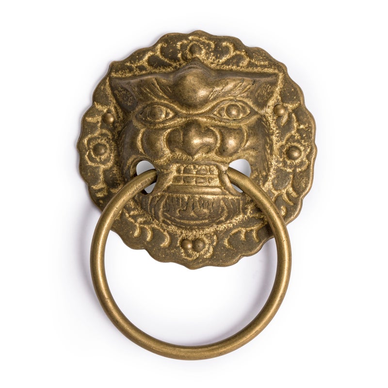 Hardware Philosophy Fu Lion Brass Pulls Hardware 34 Set of 2 - Image 2
