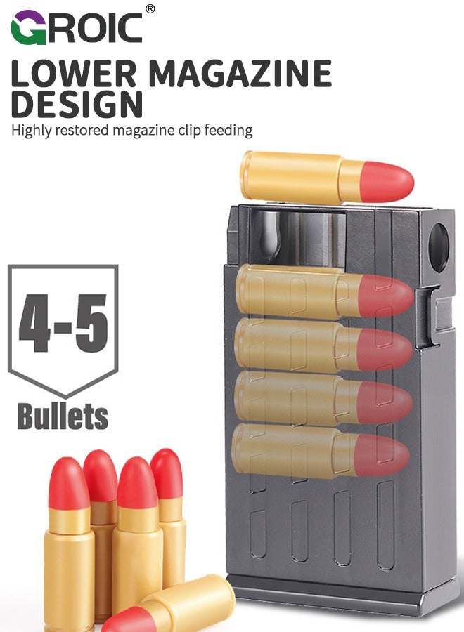 GROIC Toy Gun Soft Bullets Education Toy,Sniper Rifle Blaster Gun AWM,Double Mirror Effect Toy Sniper Guns,DIY Toy with Rich Accessories ,Shooting Games Toys for Kids(Red) - Image 5