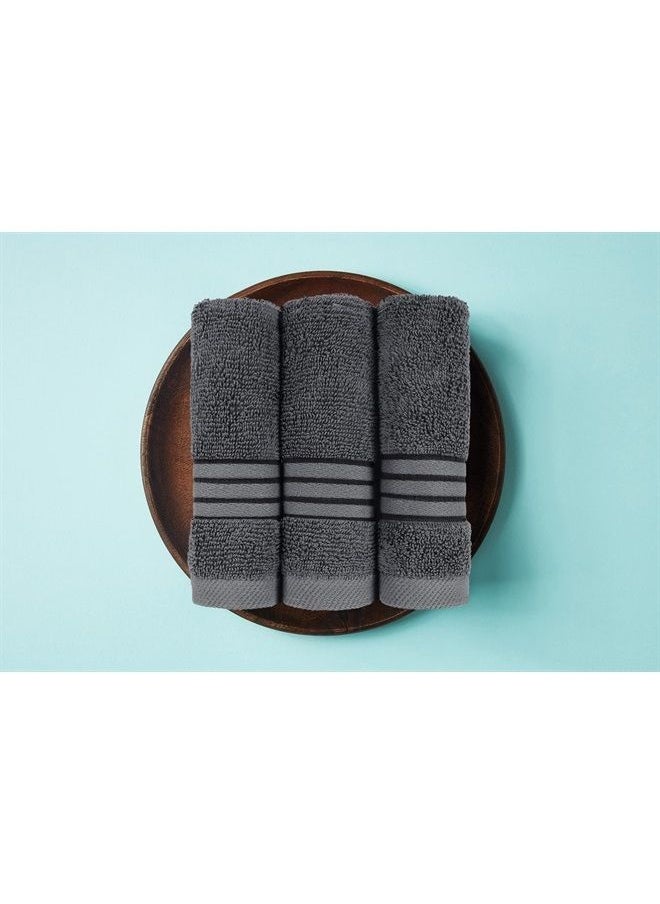 Utopia Towels - 8-Piece Luxury Towel Set, 2 Bath Towels, 2 Hand Towels, and 4 Wash Cloths, 600 GSM 100% Ring Spun Cotton Highly Absorbent Towels for Bathroom, Sports, and Hotel (Grey) - Image 1