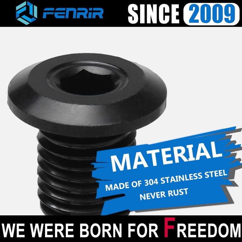 FENRIR Motorcycle mirror Hole Plug 304 Stainless steel Compatible with M10XP1.25 Vulcan S Z900 Z650 Z500 Z400 Z125 MT03 MT07 MT09 MT10 XSR700 SV650 GSXS750 GSX8S CB750 CB650R CB500F Duke Tuono V7 V9 - Image 5