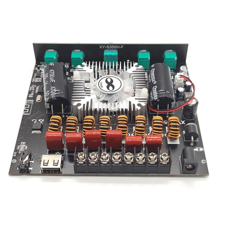 Class D Power Amplifier Board 300Wx2 2.0 Channel Black: Ultra-low Distortion High Performance Mini Amp - High Power Efficiency Hifi Stereo Amplifier for Home Audio Setup - Image 5