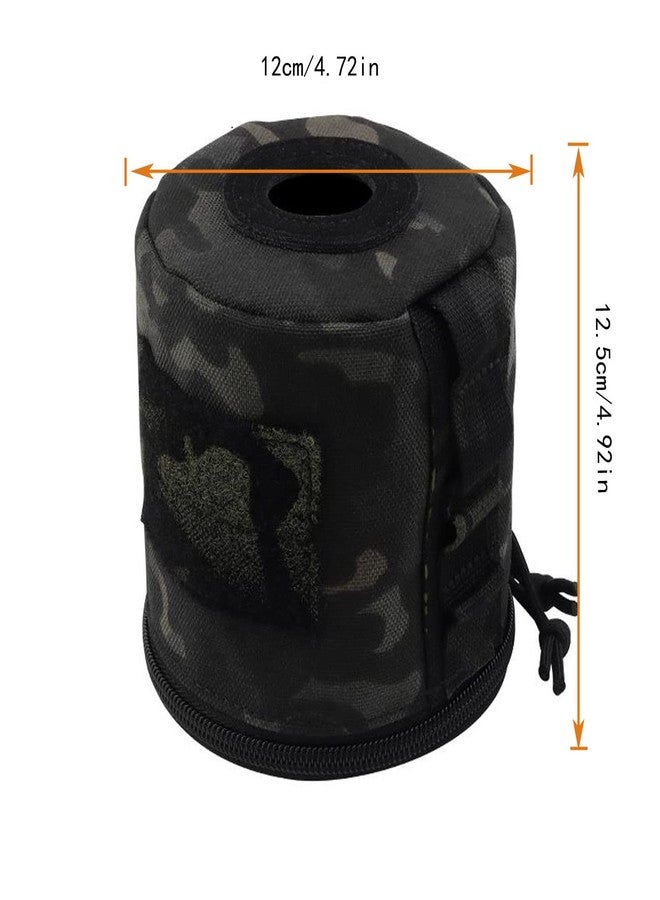 HdlsinaTactical Roll Paper Storage Holder Pouch Toilet Paper Holder Hanging Toilet Paper Dispenser with Ribbon Ring/Loop for Camping Tent(Bkcp) - Image 3