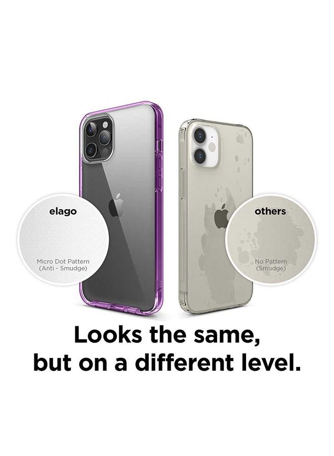 Elago iPhone 12 Pro Max Case 6.7inch Hybrid Back Cover - Lavender - Image 4