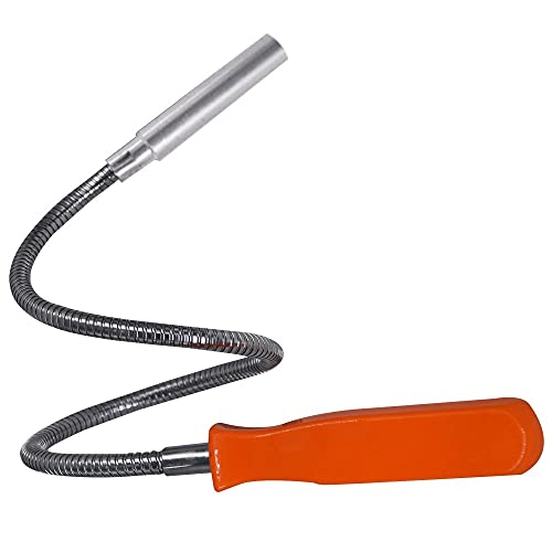 HARDK Flexible Magnetic Grabber Pickup Tool - 23-1/2" 8LB Bend-It Magnet Snake Pick-Up Sweeper Bendable Retriever Stick | Gifts for Men Christmas Useful for Hard-to-Reach,Sink Drains Mechanic Automotive - Image 1
