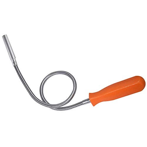 HARDK Flexible Magnetic Grabber Pickup Tool - 23-1/2" 8LB Bend-It Magnet Snake Pick-Up Sweeper Bendable Retriever Stick | Gifts for Men Christmas Useful for Hard-to-Reach,Sink Drains Mechanic Automotive - Image 2