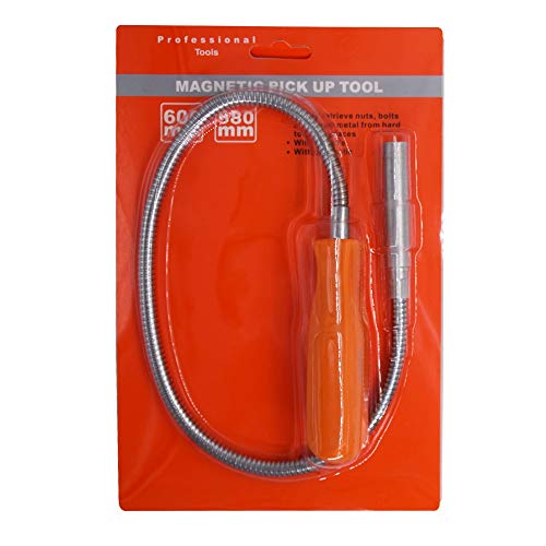 HARDK Flexible Magnetic Grabber Pickup Tool - 23-1/2" 8LB Bend-It Magnet Snake Pick-Up Sweeper Bendable Retriever Stick | Gifts for Men Christmas Useful for Hard-to-Reach,Sink Drains Mechanic Automotive - Image 5
