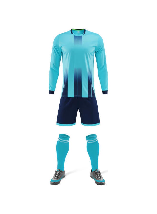 Winter Long-Sleeved Football Uniforms for Boys and Girls, Adult American-Style Training Uniforms, Trendy Sports
