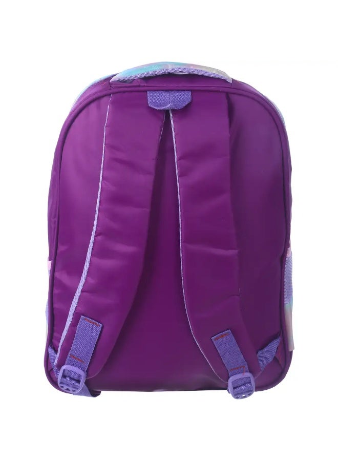 شنطة مدرسية ميكروفيبر للبنات، 16 بوصة، 3 سوستة - متعدد الالوان - Image 3