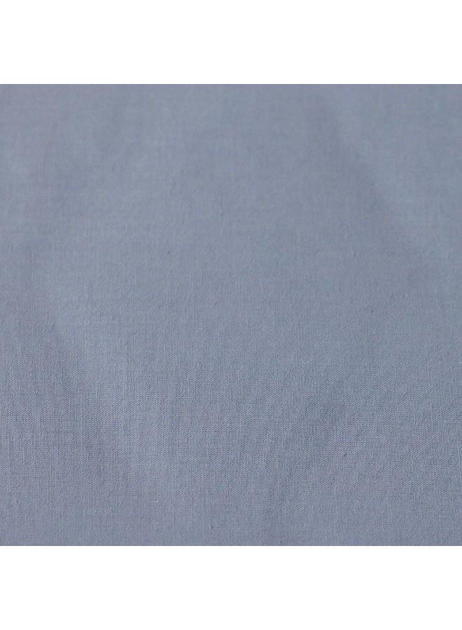 DANUBE HOME Bliss 3 - Pieces Cotton Super King Fitted Sheet Set - Grey - 200x200 + 35 cm 50x75 cm | 100% Cotton - 144 Thread Count Bedding Set For Bedroom - Image 3