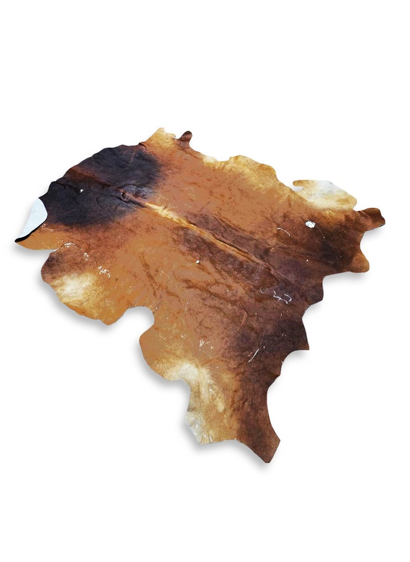 Natural Cowhide Carpet , Luxurious and elegant , ideal for use in living rooms, dining rooms, reception , and offices , a distinctive decorative piece made of natural calfskin with a non-slip backing - lightweight and adds a unique touch to any space