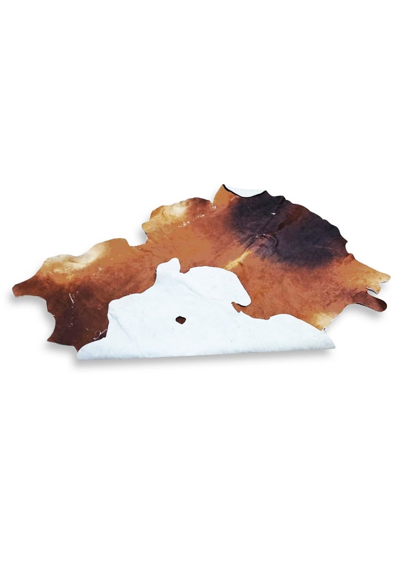 Natural Cowhide Carpet , Luxurious and elegant , ideal for use in living rooms, dining rooms, reception , and offices , a distinctive decorative piece made of natural calfskin with a non-slip backing - lightweight and adds a unique touch to any space