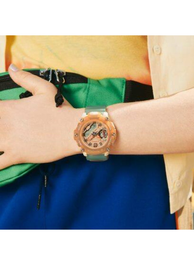 جي شوك ساعة نسائية تناظرية رقمية من الراتنج -- - . مم - Image 4