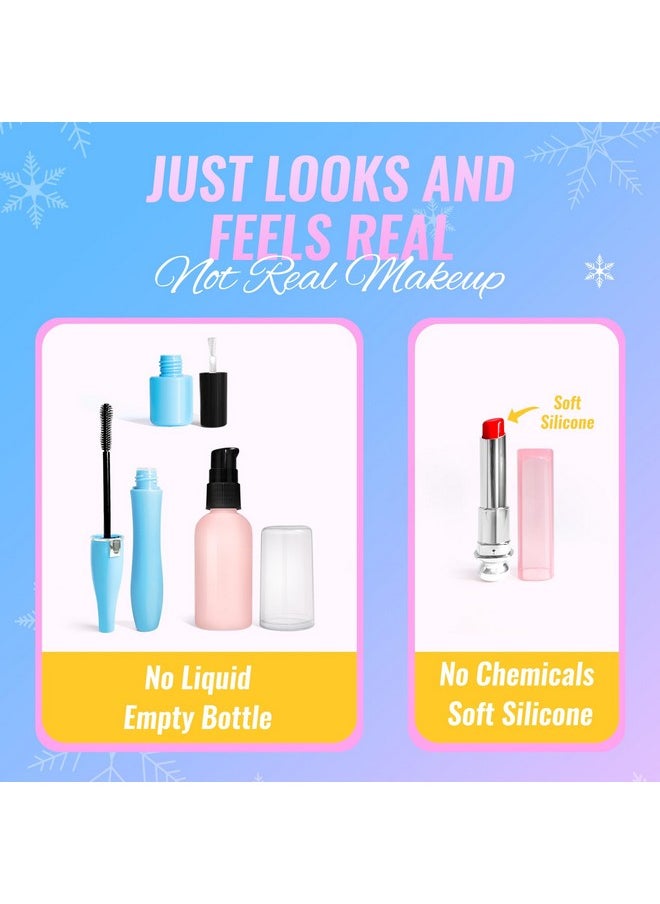 INNOCHEER - Pretend Makeup For Toddlers Fake Play Makeup For Little Girls Frozen Toy Makeup Set For Girls Birthday Christmas Princess Gifts Toddler Girl Toys Age 2 3 4 5 6 7 8 (Not Real Makeup) - Image 1
