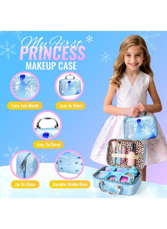 INNOCHEER - Pretend Makeup For Toddlers Fake Play Makeup For Little Girls Frozen Toy Makeup Set For Girls Birthday Christmas Princess Gifts Toddler Girl Toys Age 2 3 4 5 6 7 8 (Not Real Makeup) - Image 1