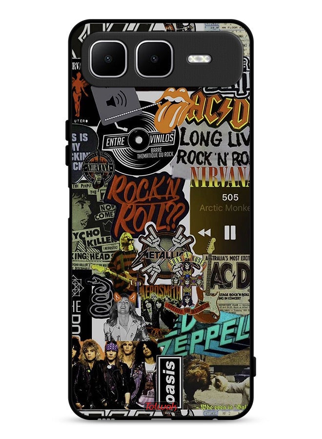 Tolwak Infinix Smart 10 Plus Protective Case Cover Long Live Rock N Roll