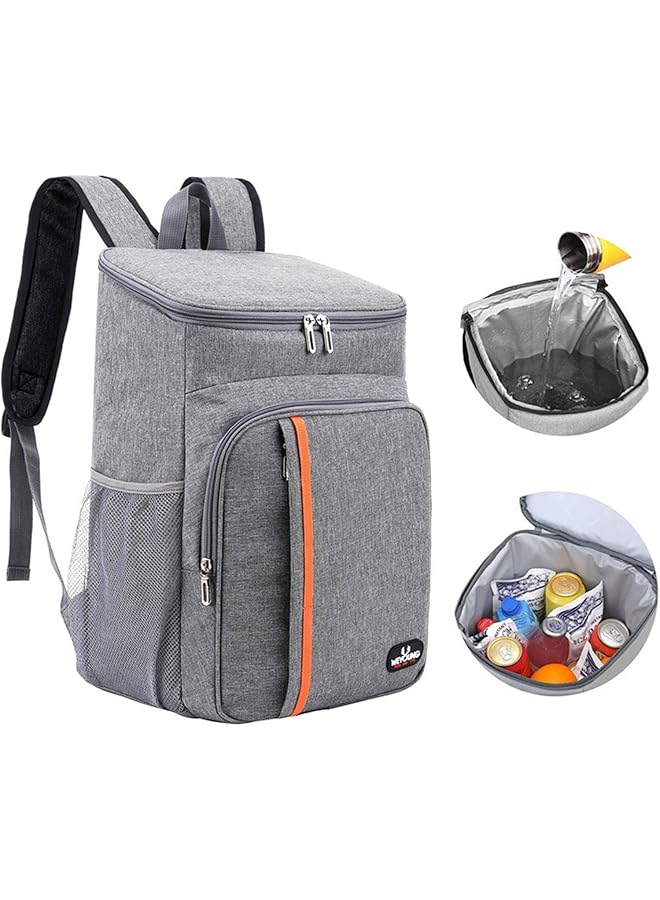 لينجي حقيبة ظهر مبردة معزولة ومضادة للتسرب ومضادة للماء، حقيبة ظهر مبردة خفيفة الوزن وناعمة للشاطئ للرجال والنساء للعمل/الغداء/النزهات/التخييم/المشي لمسافات طويلة. - Image 1