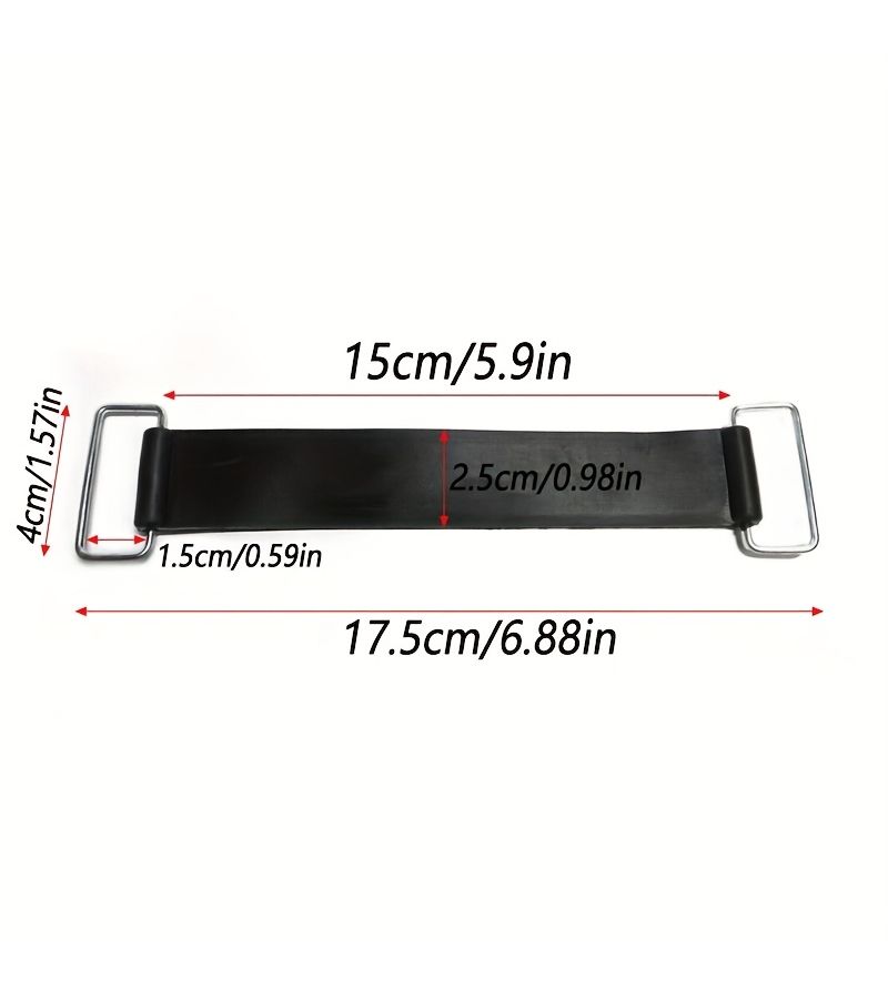 4Pcs Rubber Battery Straps for Motorcycles Bicycle Beach Car Scooter 17.5cm - Image 2