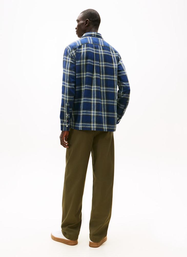TOMMY HILFIGER Slub Twill Check Relax Fit Shirt - Image 2
