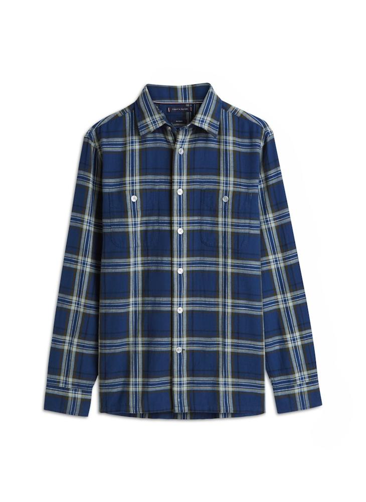 TOMMY HILFIGER Slub Twill Check Relax Fit Shirt - Image 5
