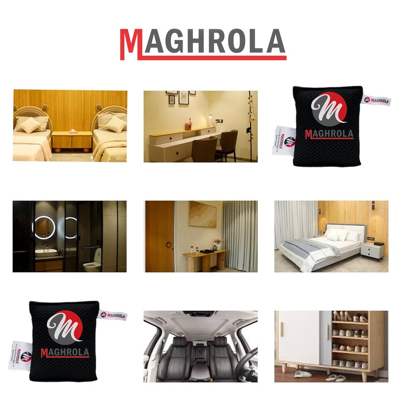MAGHROLA حقيبة الفحم النشط الطبيعية غير الكهربائية لتنقية الهواء وامتصاص الروائح 250 جرام - Image 2