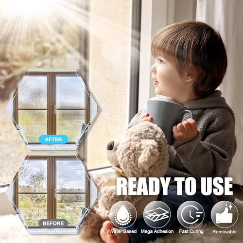 Limino Frosted Glass Paint - 18oz Windows Privacy Paint, UV Resistant and Waterproof Frosted Glass Spray for Bathroom Kitchen Door and Office Window Frosting Surfaces, Peep-Proof Mirror Film - Image 2