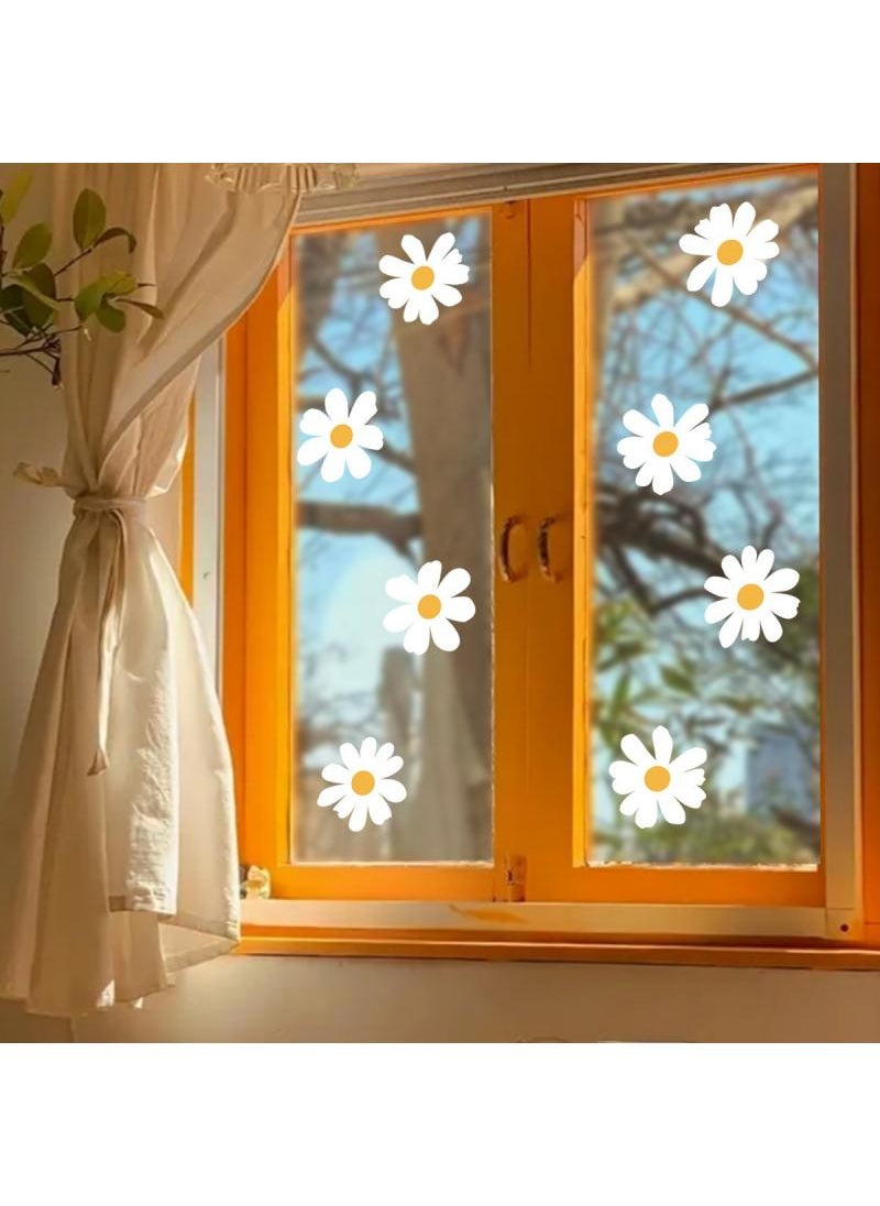 Y&D Plant Flower Daisy Window Stickers Mirror Glass Window Stickers Home Decorative Wall Stickers 30*30CM  - Image 1
