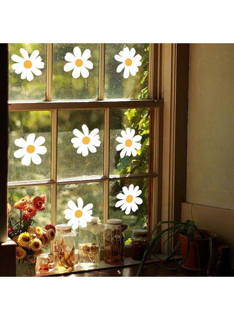 Y&D Plant Flower Daisy Window Stickers Mirror Glass Window Stickers Home Decorative Wall Stickers 30*30CM  - Image 2