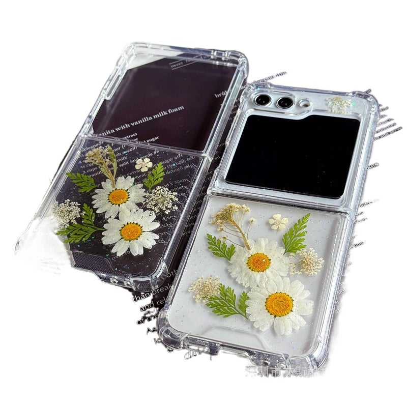 غطاء واقي | مقاوم للصدمات | Custom TPU+PC | مقاوم للصدمات لـ Samsung Galaxy Z Flip 5 | حماية من السقوط - Image 2