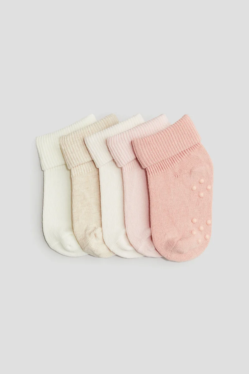 اتش اند ام جوارب مانعة للانزلاق - عبوة من 5 قطع