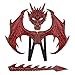 Himine Dragon Wings Props Cosplay Wing With Tail Mask Red - Image 3