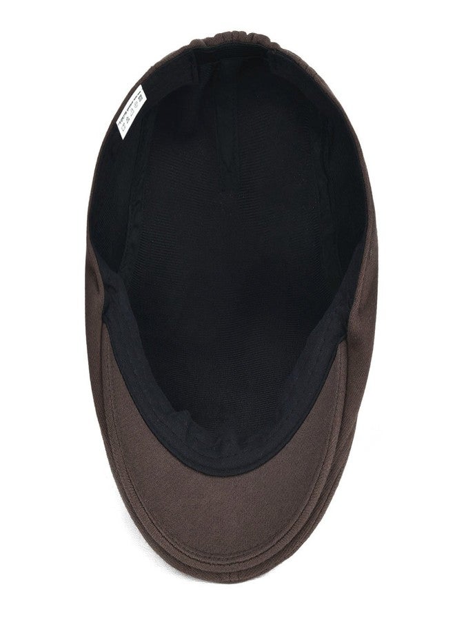 VOBOOM Men's Cotton Flat Ivy Gatsby Newsboy Driving Hat Cap (Style2-Brown) - Image 5