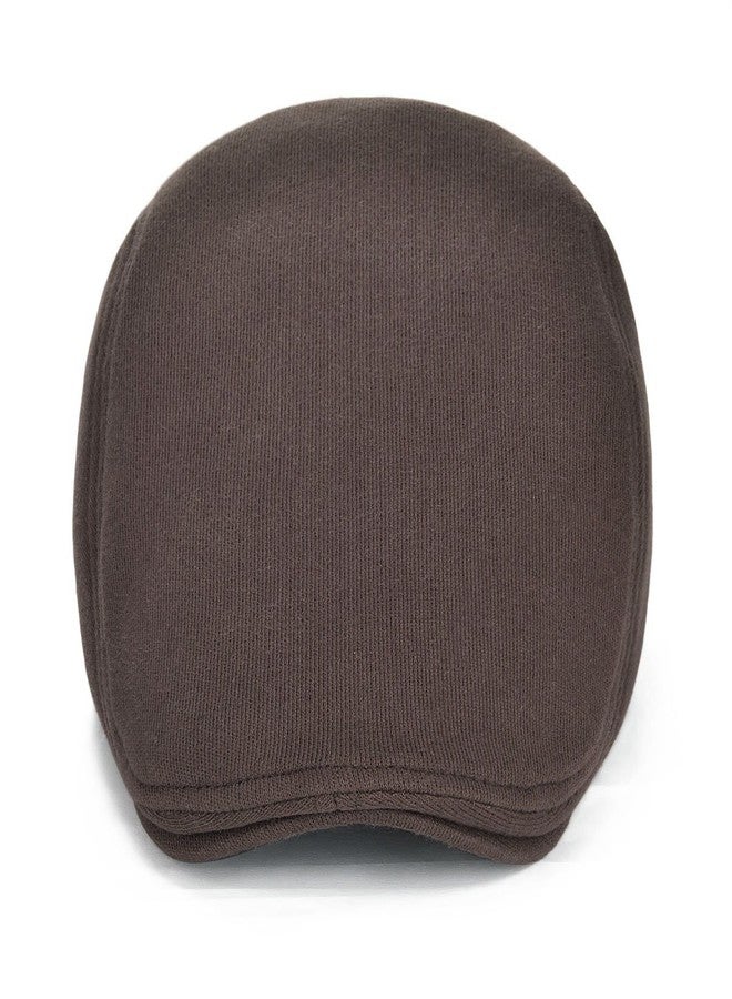 VOBOOM Men's Cotton Flat Ivy Gatsby Newsboy Driving Hat Cap (Style2-Brown) - Image 3