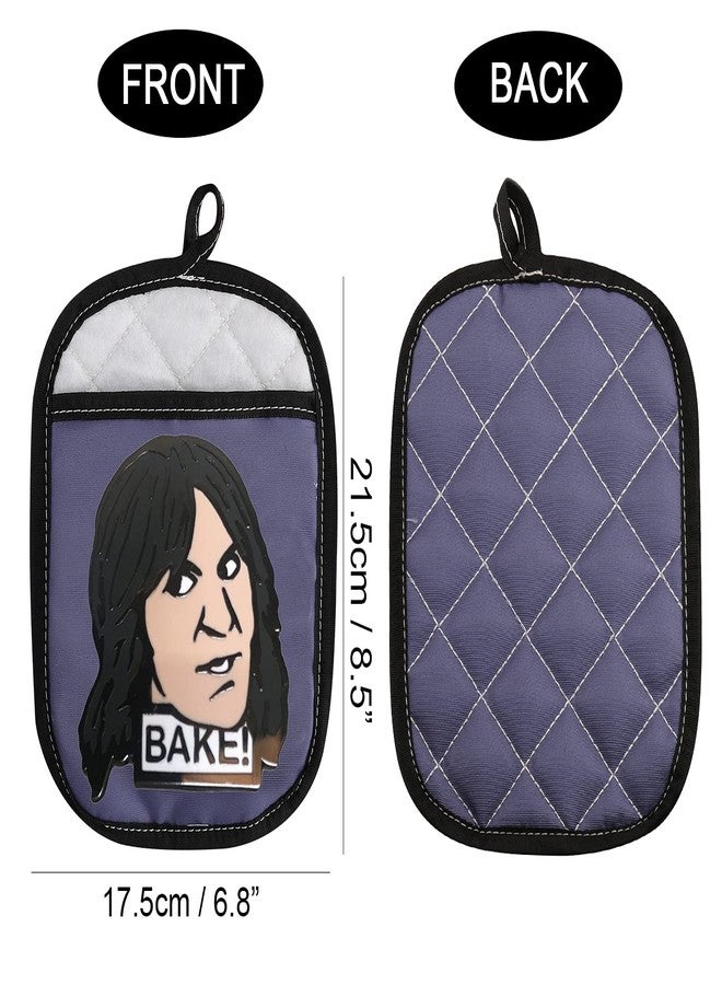 WCGXKO Baking Show Inspired Oven Pads Pot Holder with Pocket Baker Gift for TV Show Fans (Bake!) - Image 2