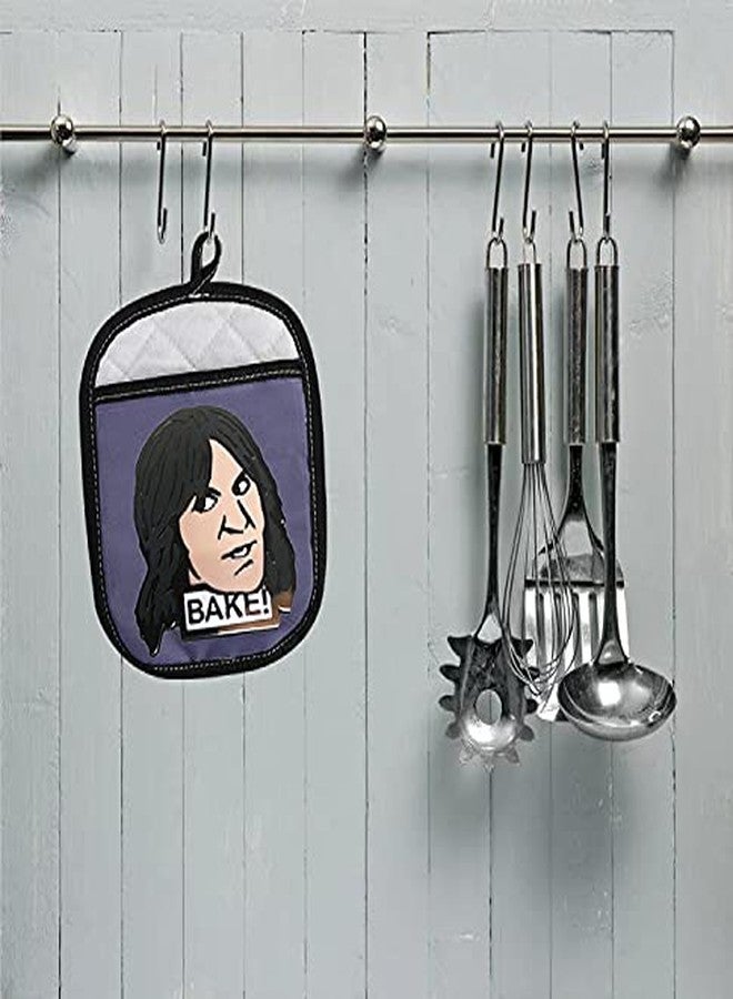 WCGXKO Baking Show Inspired Oven Pads Pot Holder with Pocket Baker Gift for TV Show Fans (Bake!) - Image 4