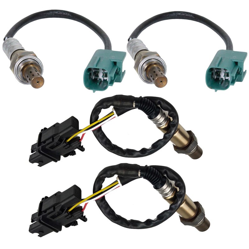 EXPEDE 2345060 2345060 2344301 2344301 4pcs Upstream Downstream Sensors Oxygen Sensor O2 Compatible with Nissan 2004 2005 2006 2007 Murano V6 35L