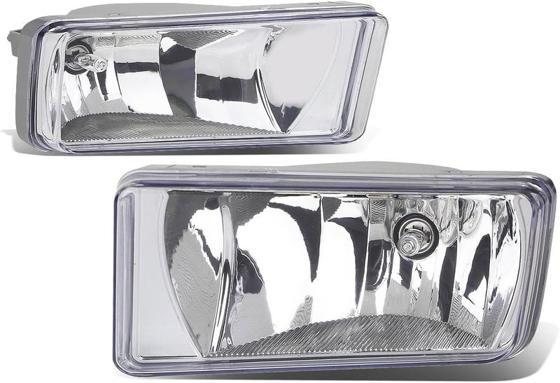 Auto Dynasty Chevy/GMC GMT900 Truck Pair of Bumper Driving Fog Lights (Clear Lens) - Image 1